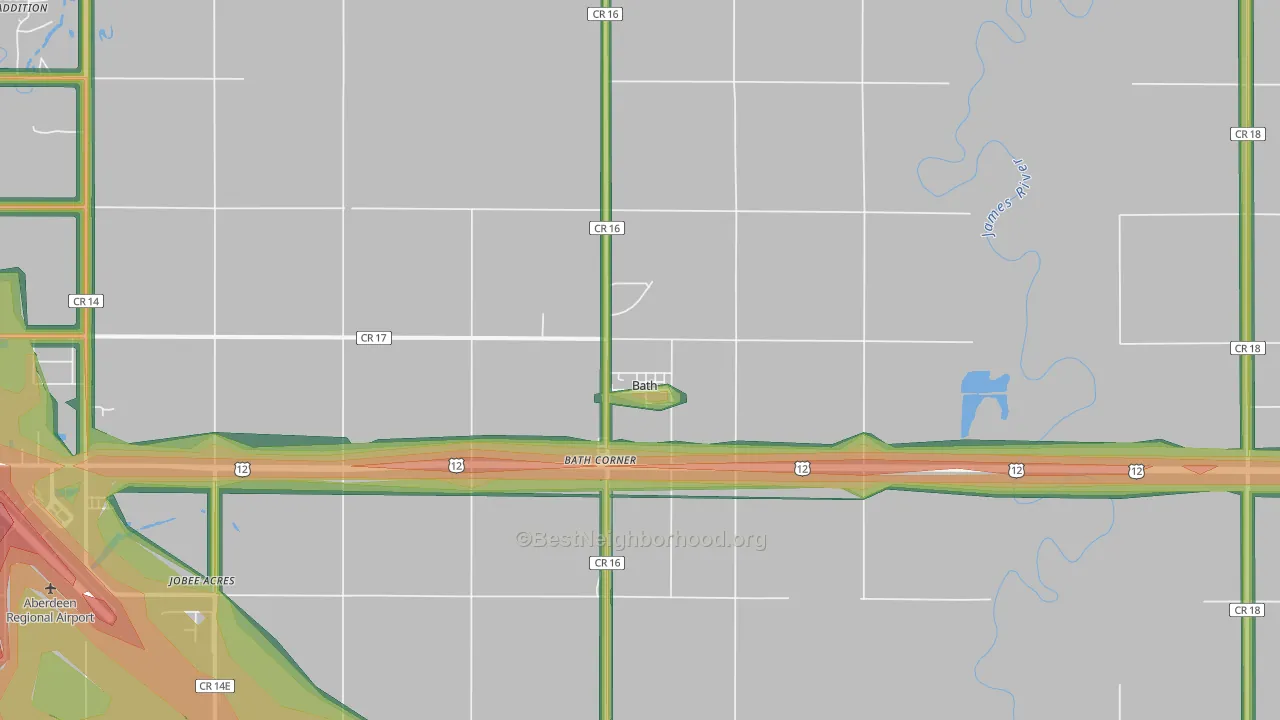 57427, SD Map of Noise Levels in 57427