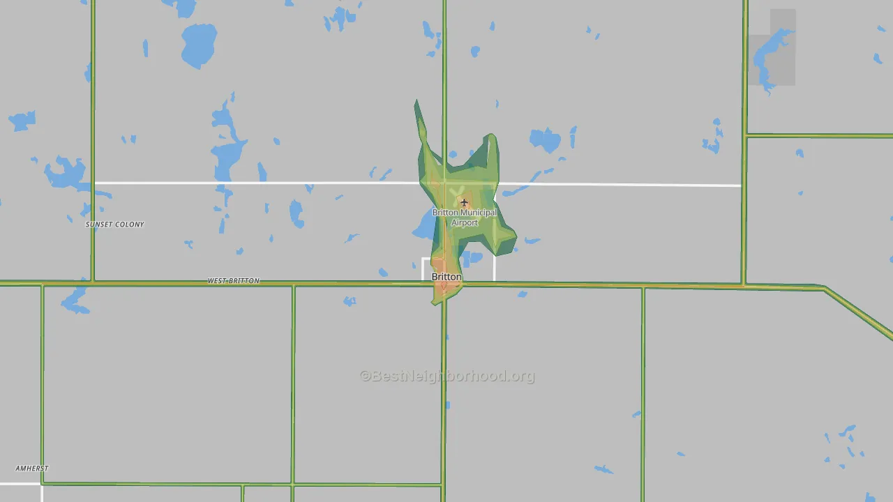 57430, SD Map of Noise Levels in 57430