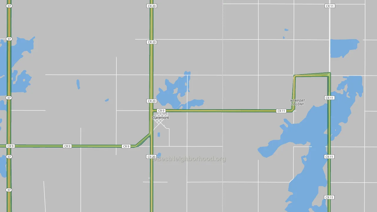 57432, SD Map of Noise Levels in 57432