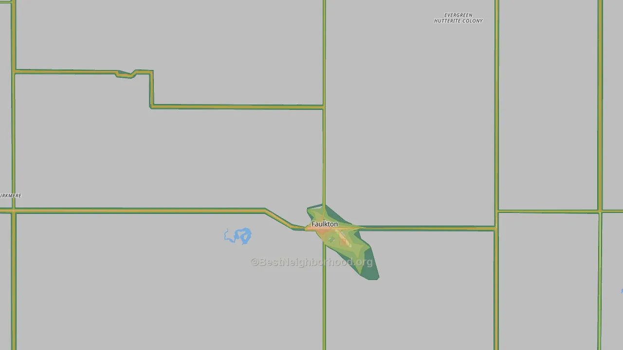 57438, SD Map of Noise Levels in 57438