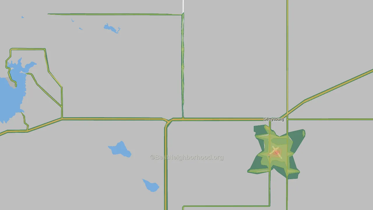 57442, SD Map of Noise Levels in 57442