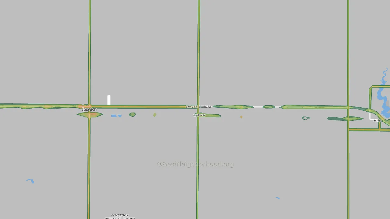 57451, SD Map of Noise Levels in 57451