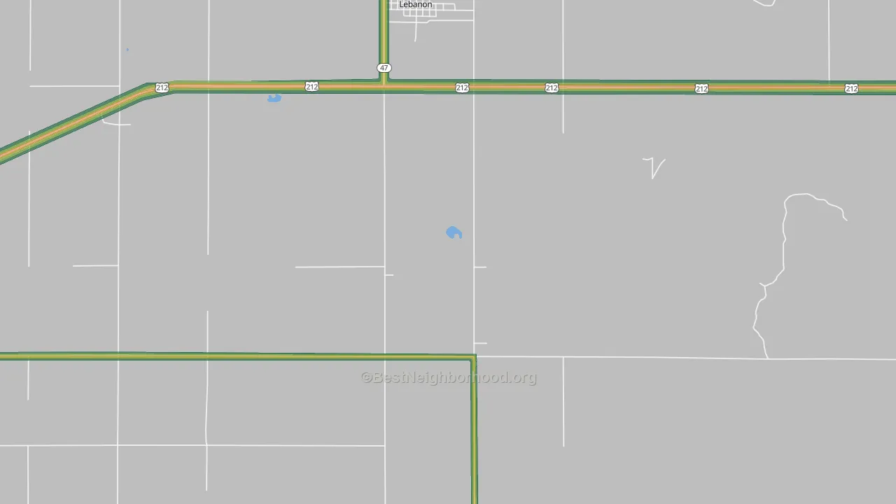 57455, SD Map of Noise Levels in 57455