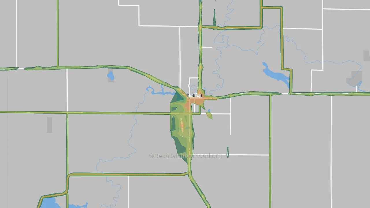 57469, SD Map of Noise Levels in 57469