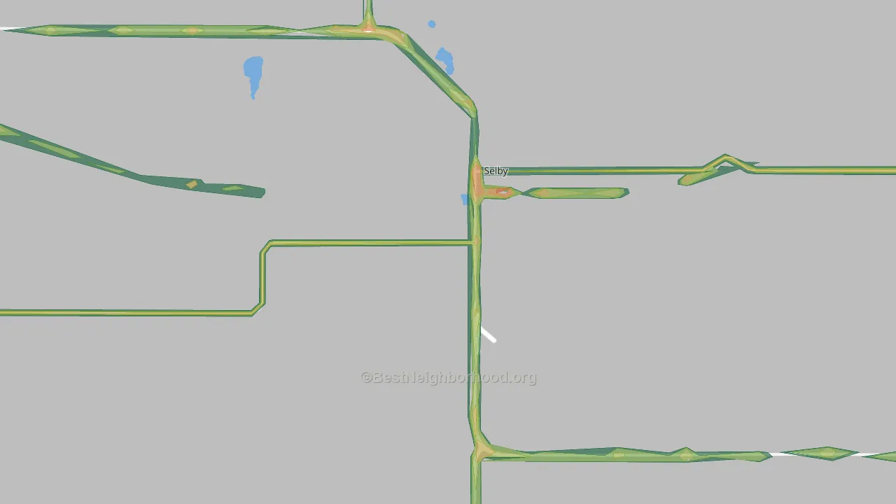 57472, SD Map of Noise Levels in 57472