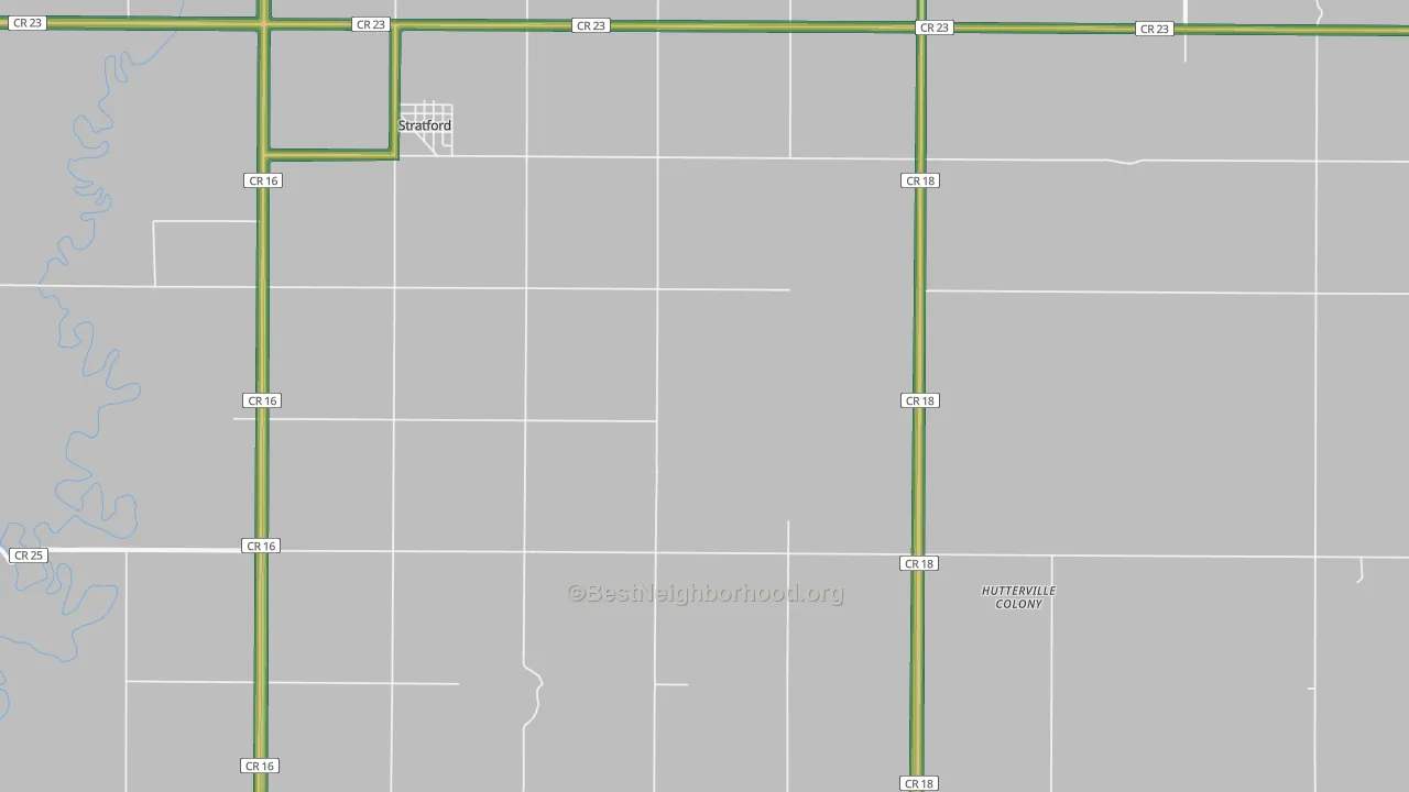 57474, SD Map of Noise Levels in 57474