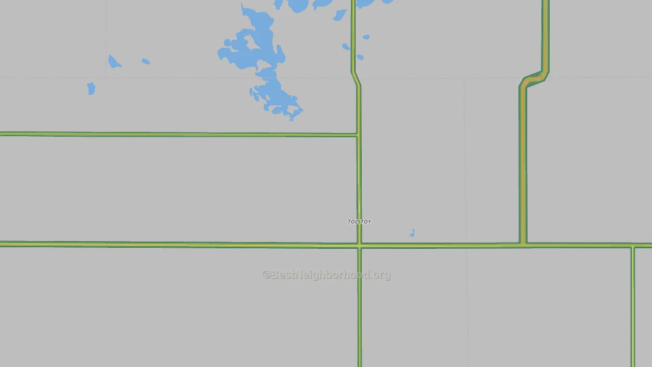 57475, SD Map of Noise Levels in 57475