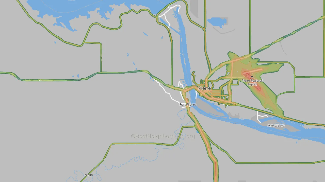 57532, SD Map of Noise Levels in 57532