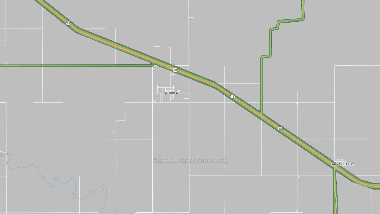 57538, SD Map of Noise Levels in 57538