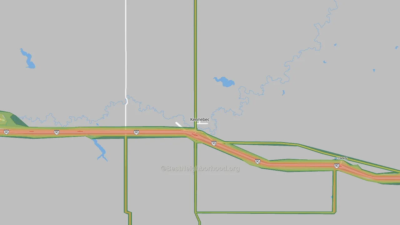 57544, SD Map of Noise Levels in 57544