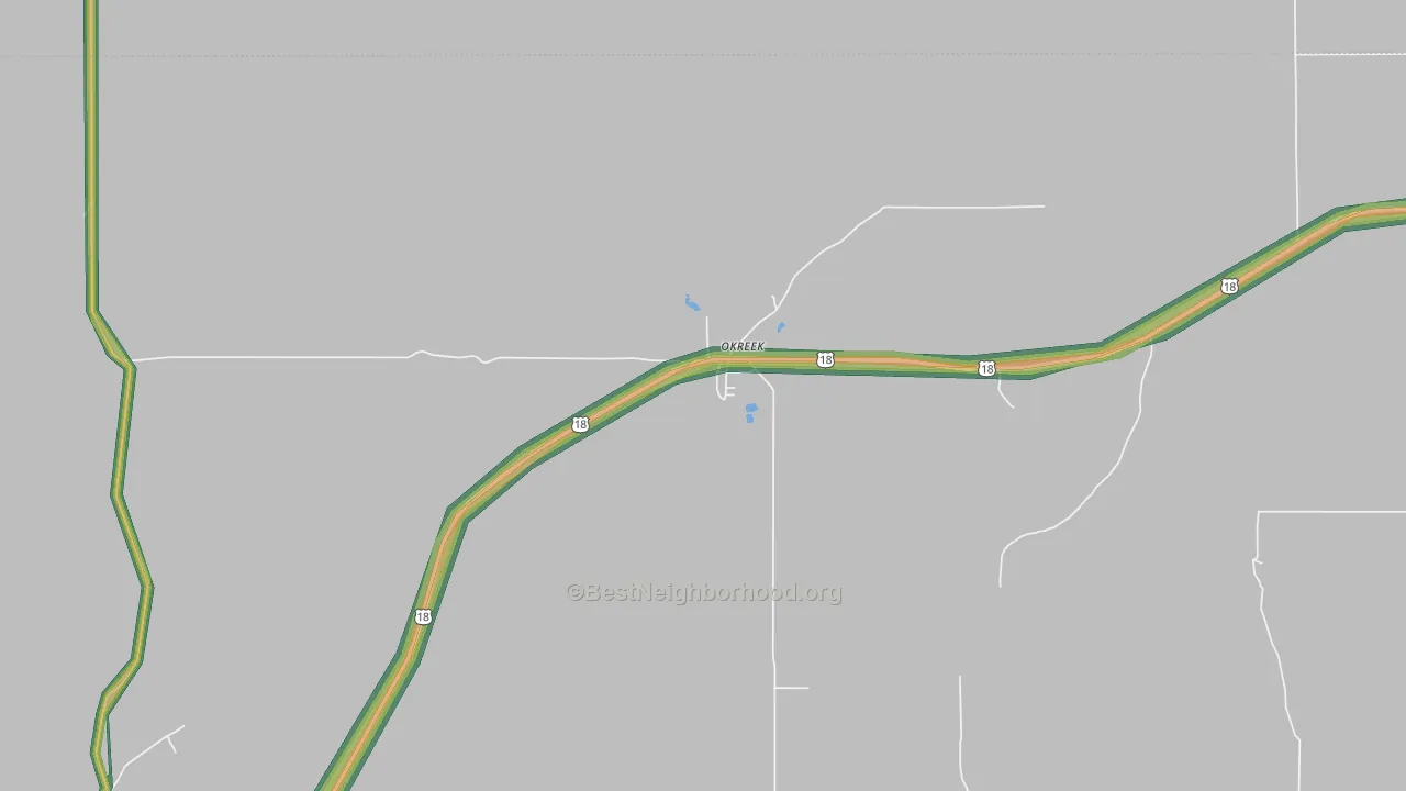 57563, SD Map of Noise Levels in 57563