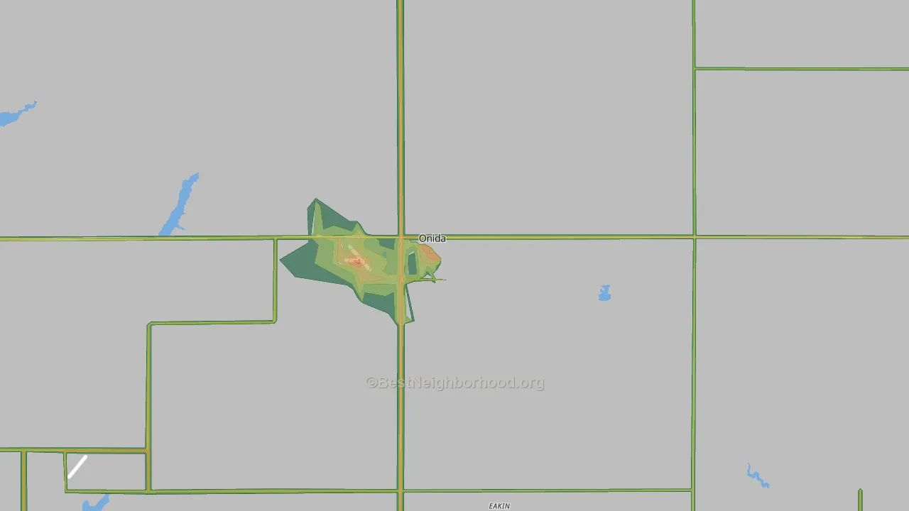 57564, SD Map of Noise Levels in 57564