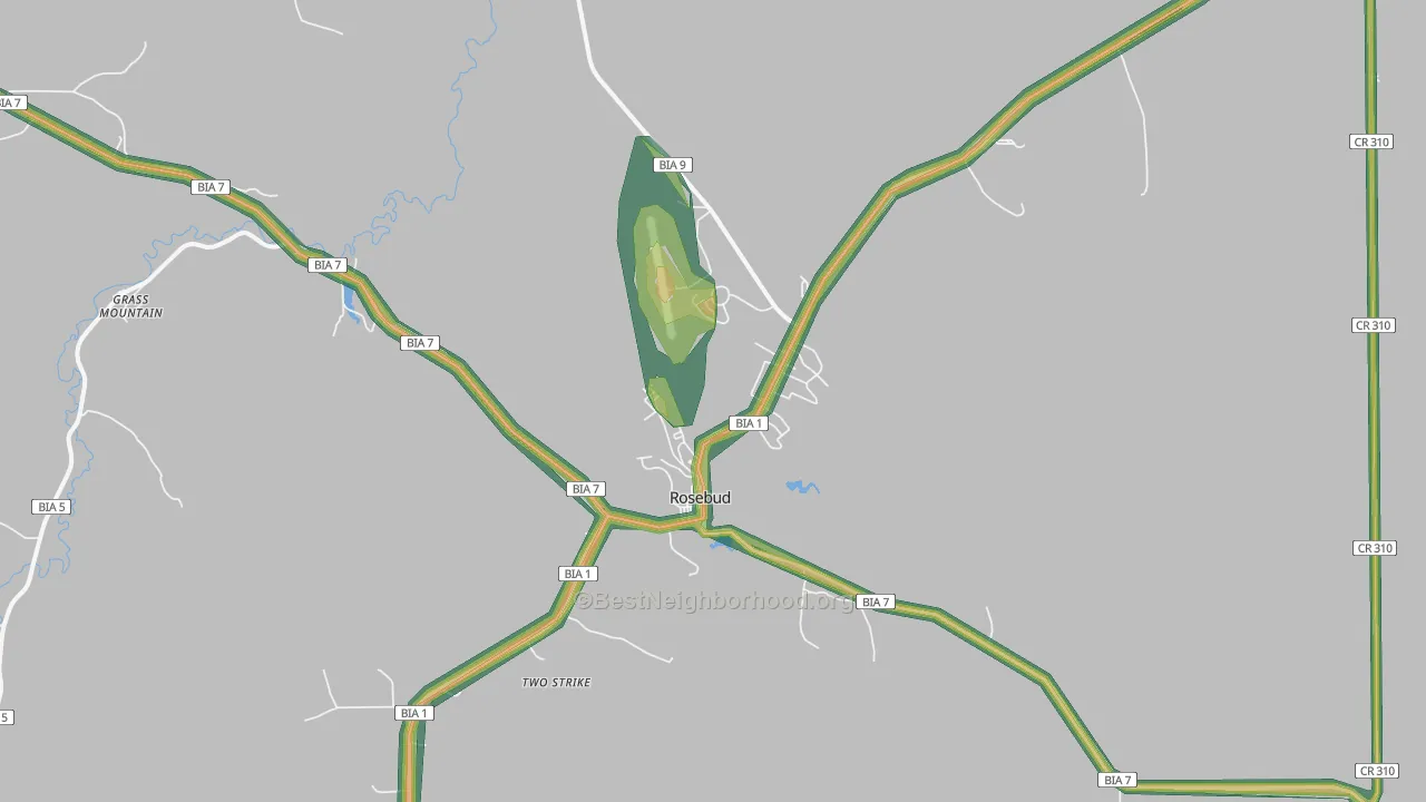 57570, SD Map of Noise Levels in 57570