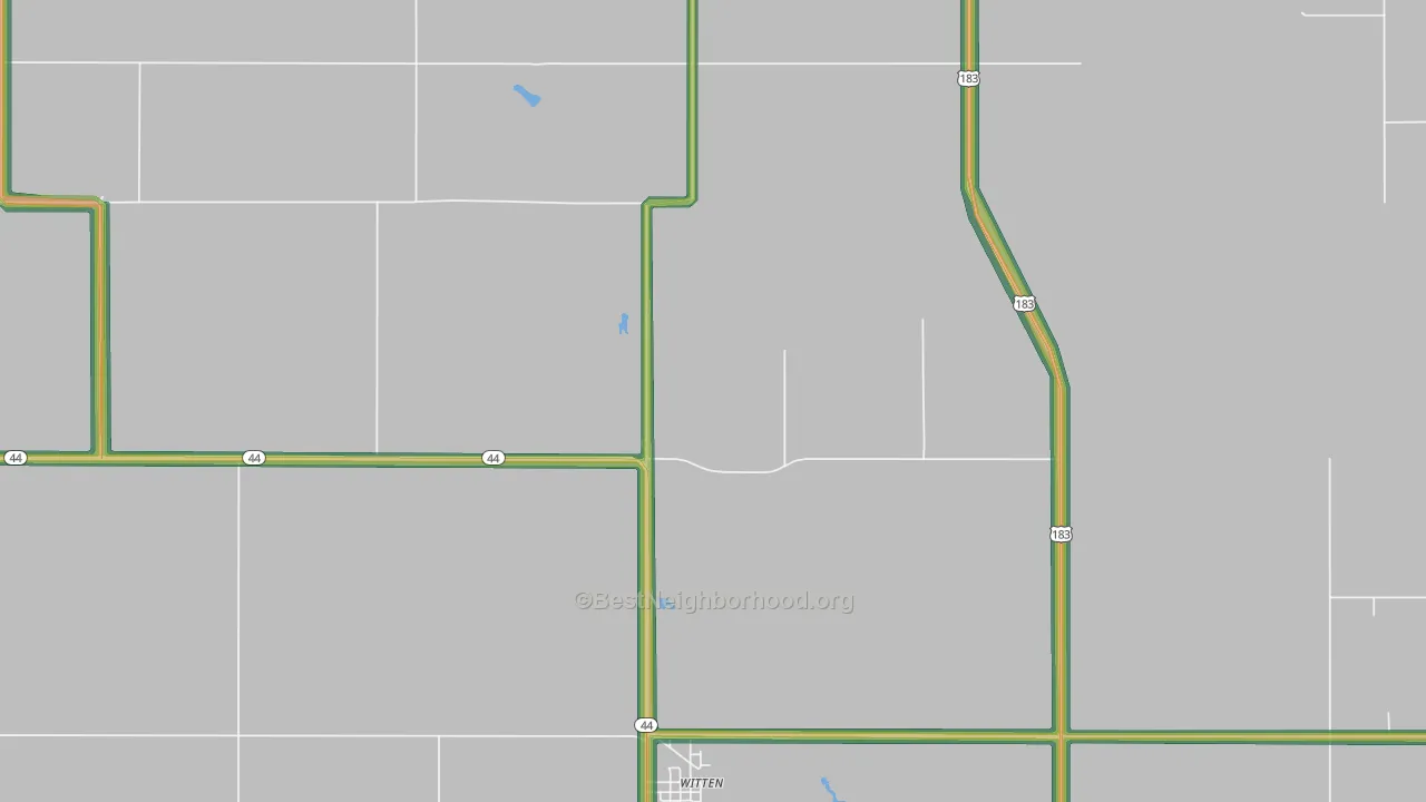 57584, SD Map of Noise Levels in 57584