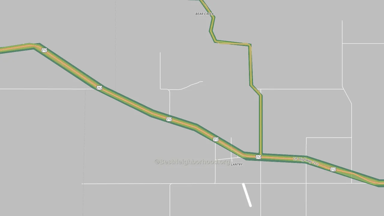 57636, SD Map of Noise Levels in 57636