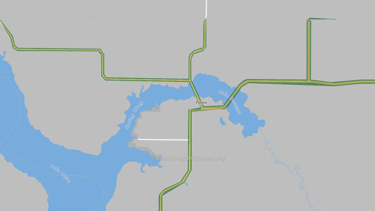 57648, SD Map of Noise Levels in 57648