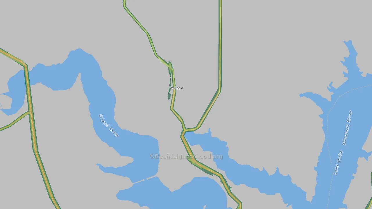 57658, SD Map of Noise Levels in 57658