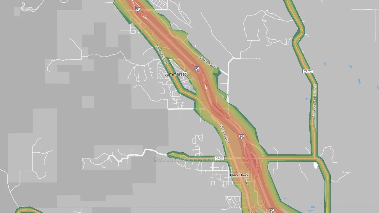 57718, SD Map of Noise Levels in 57718