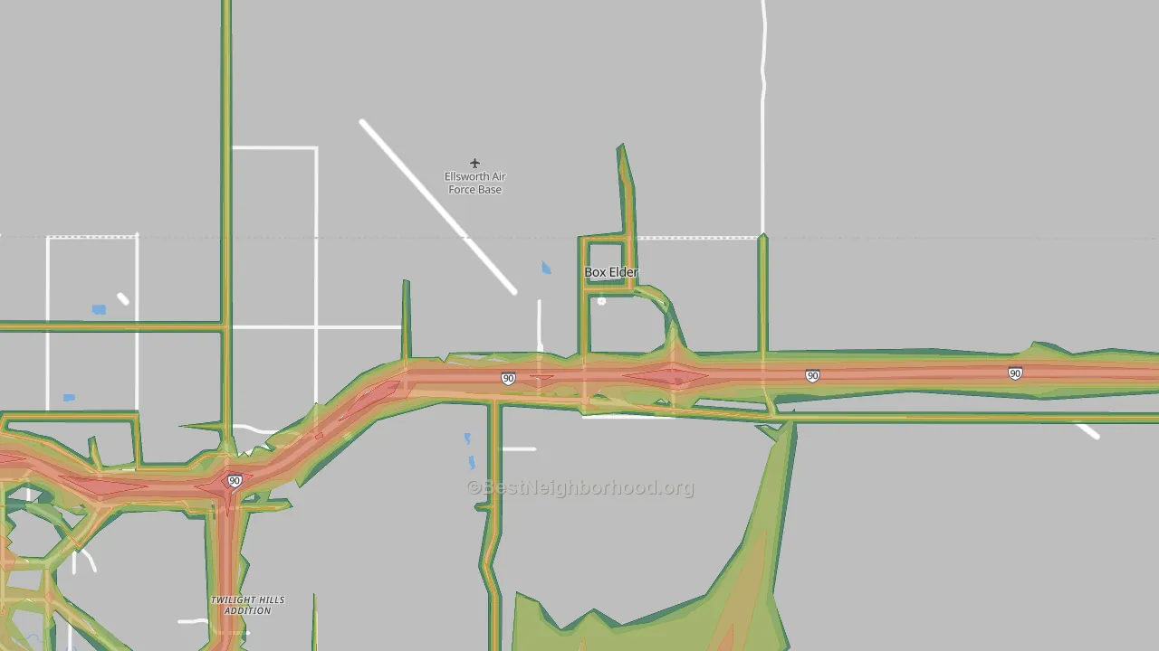 57719, SD Map of Noise Levels in 57719