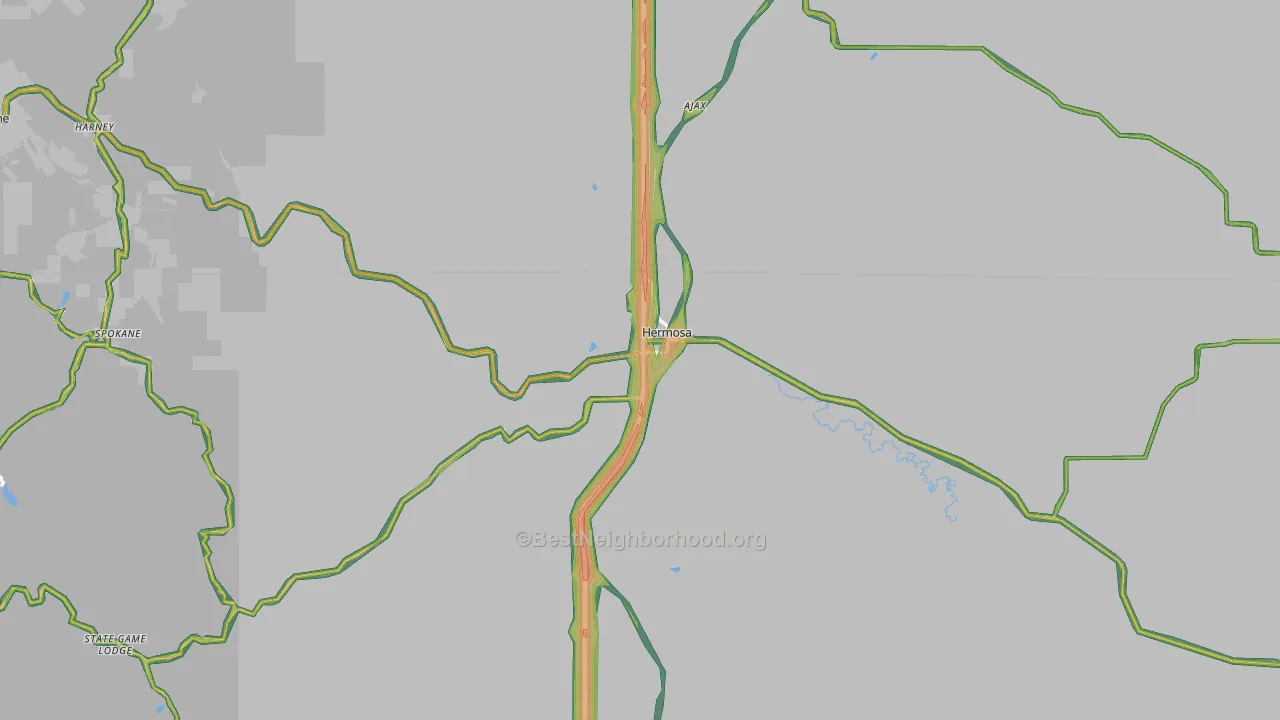 57744, SD Map of Noise Levels in 57744