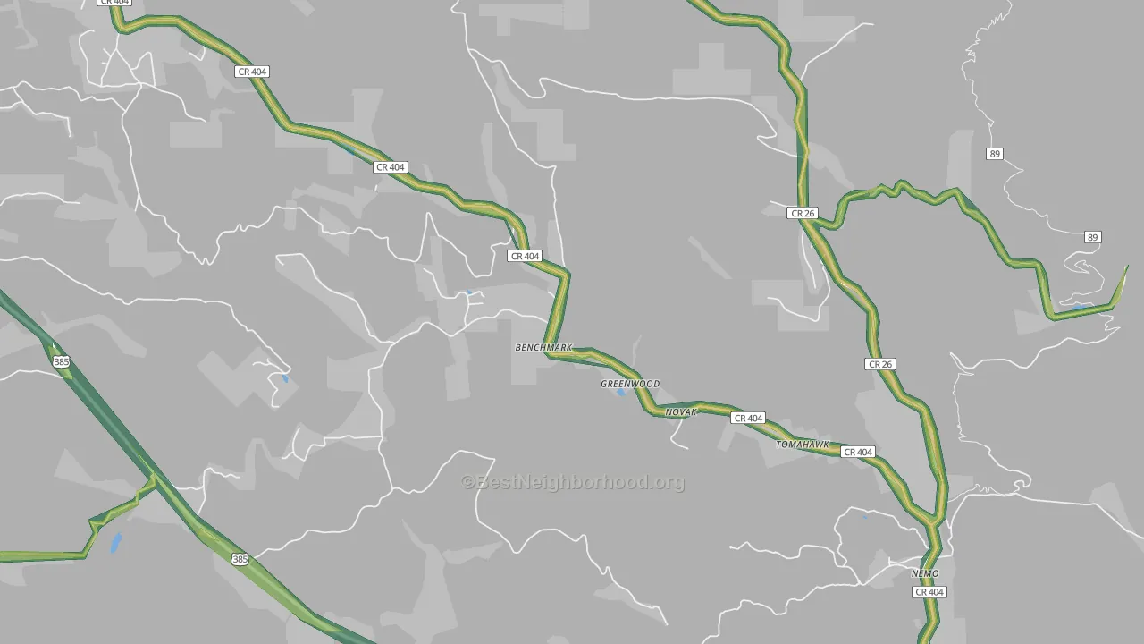 57759, SD Map of Noise Levels in 57759