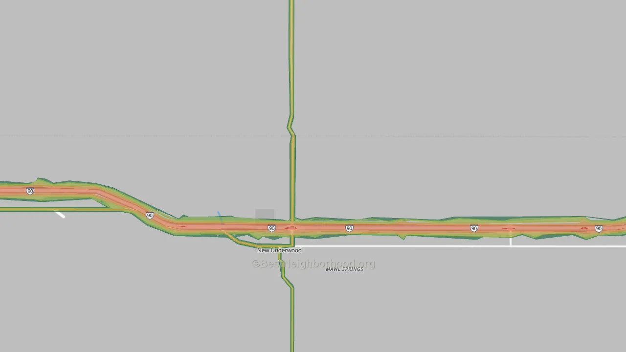 57761, SD Map of Noise Levels in 57761