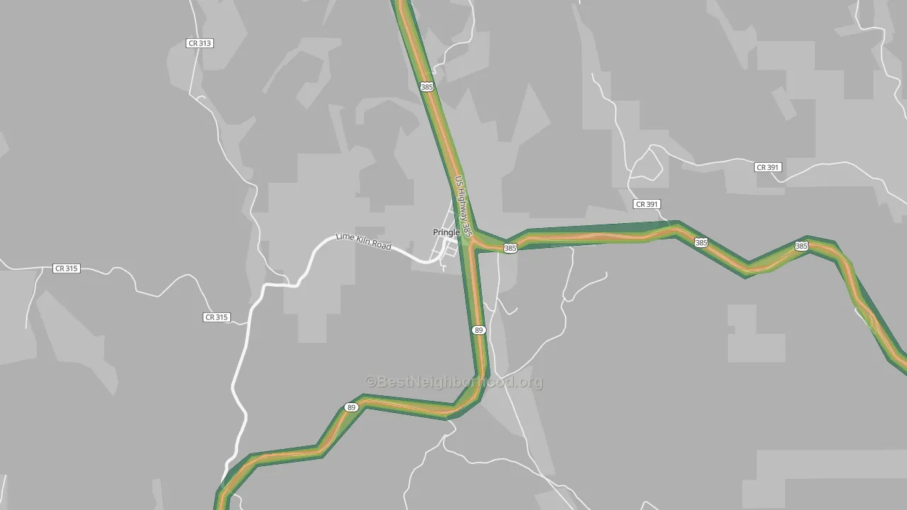 57773, SD Map of Noise Levels in 57773