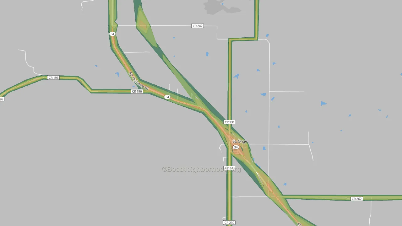 57779, SD Map of Noise Levels in 57779