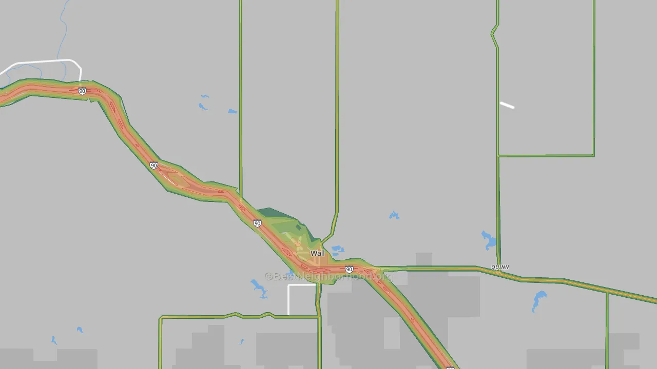 57790, SD Map of Noise Levels in 57790