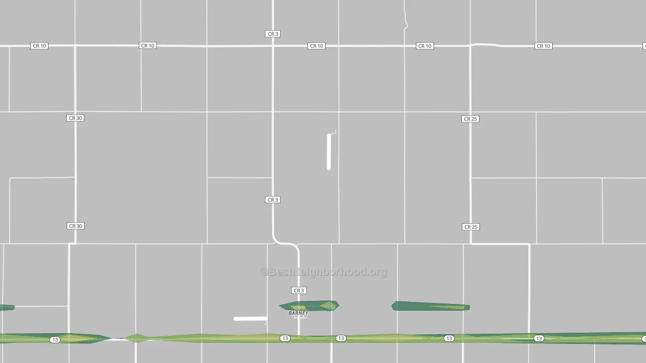 58008, ND Map of Noise Levels in 58008