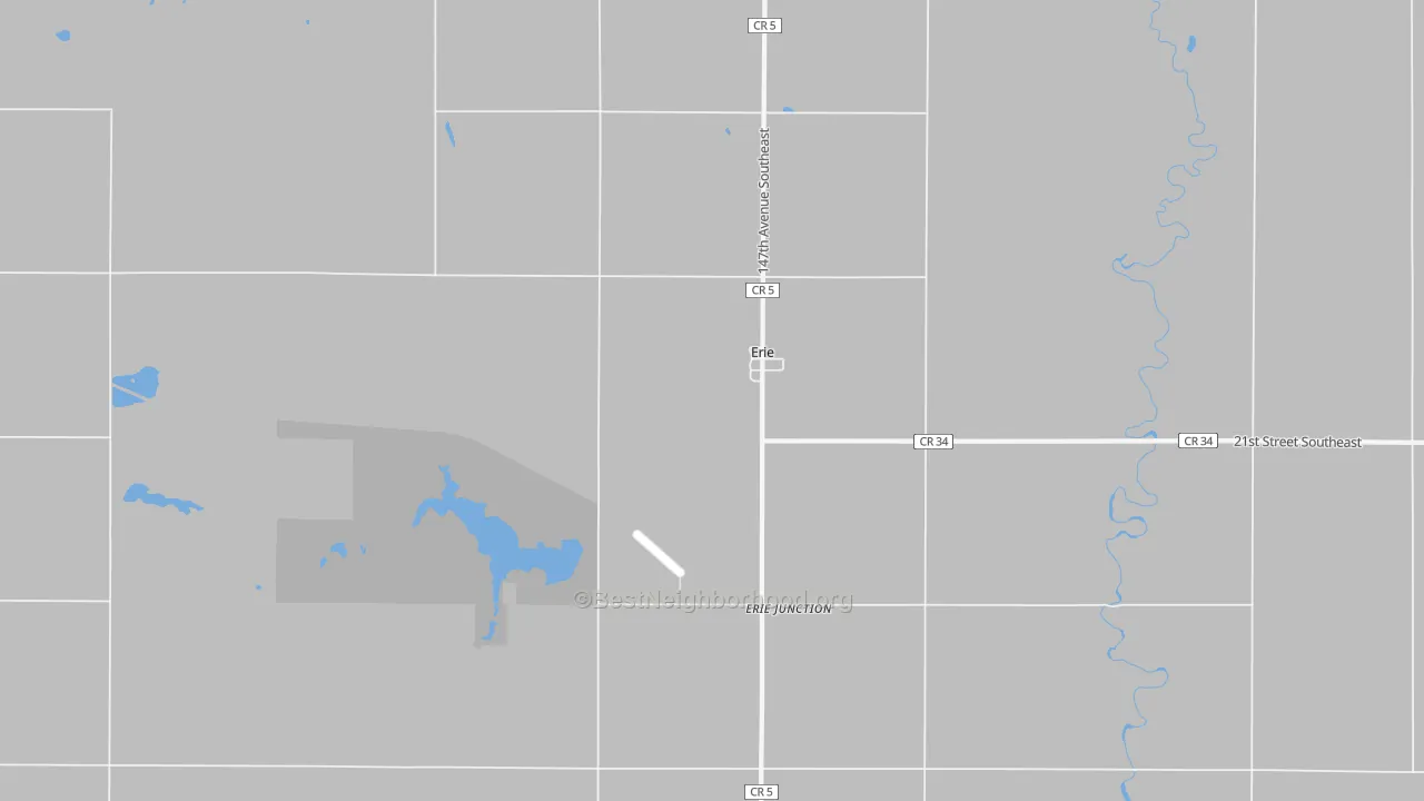 58029, ND Map of Noise Levels in 58029