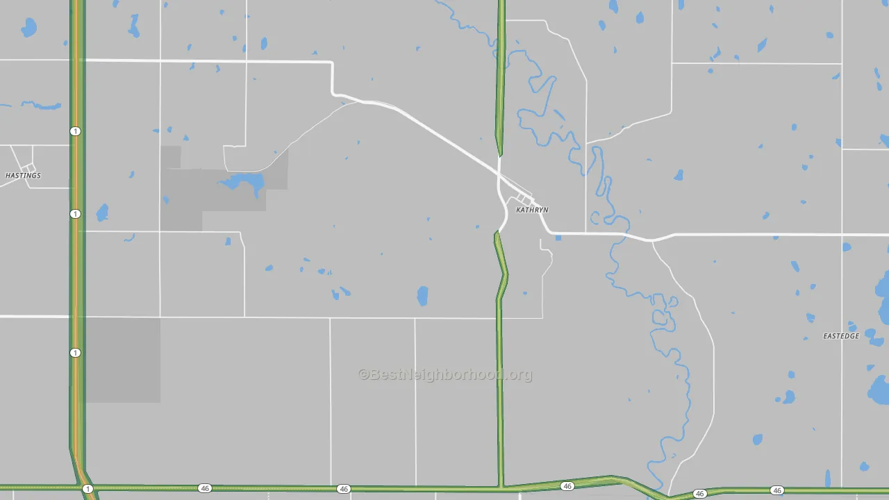58049, ND Map of Noise Levels in 58049