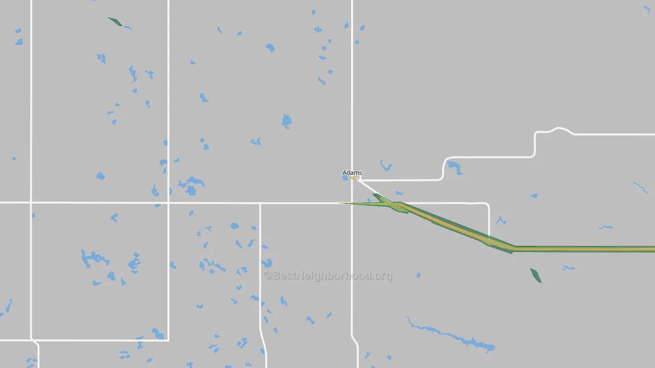 58210, ND Map of Noise Levels in 58210