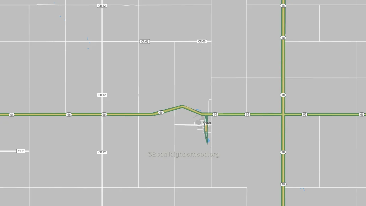 58222, ND Map of Noise Levels in 58222