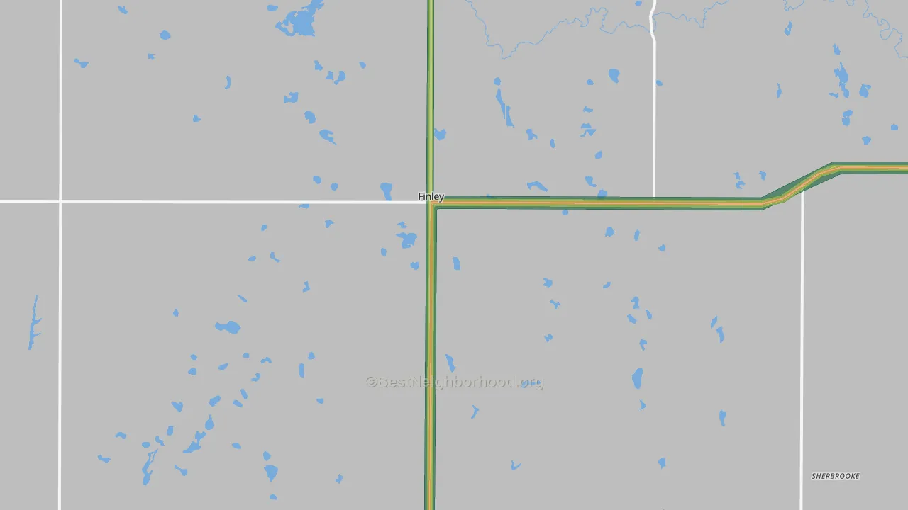 58230, ND Map of Noise Levels in 58230