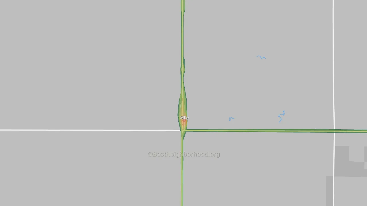 58235, ND Map of Noise Levels in 58235