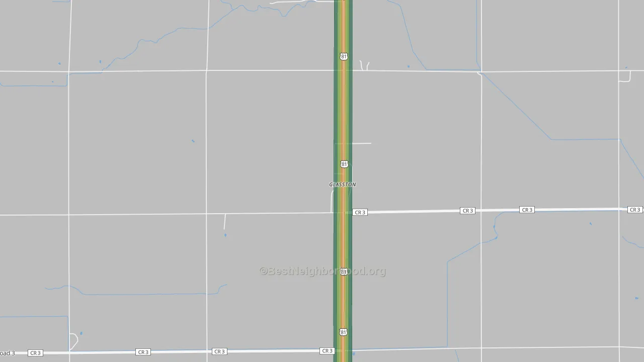 58236, ND Map of Noise Levels in 58236