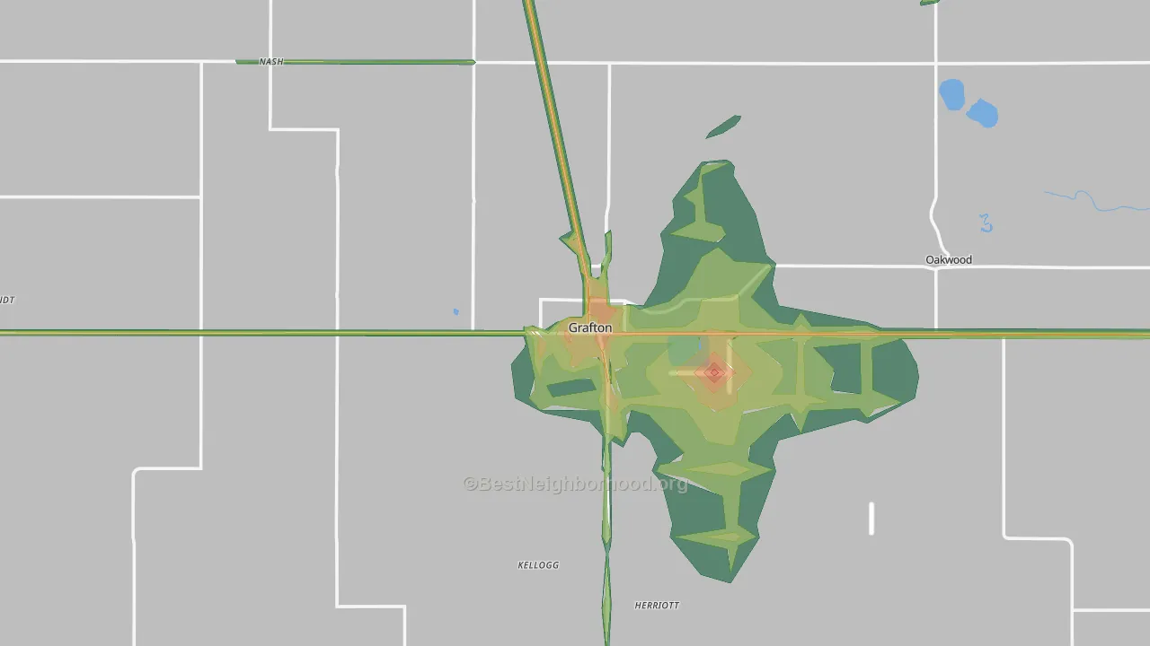 58237, ND Map of Noise Levels in 58237