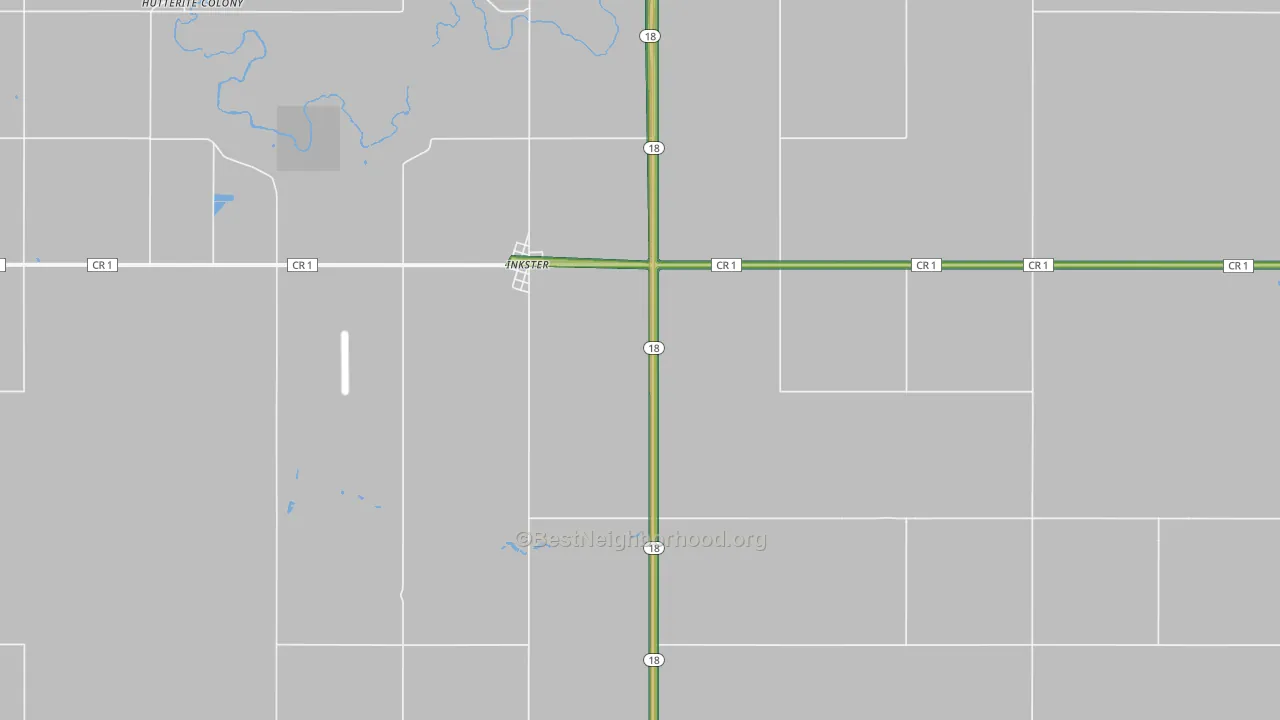 58244, ND Map of Noise Levels in 58244