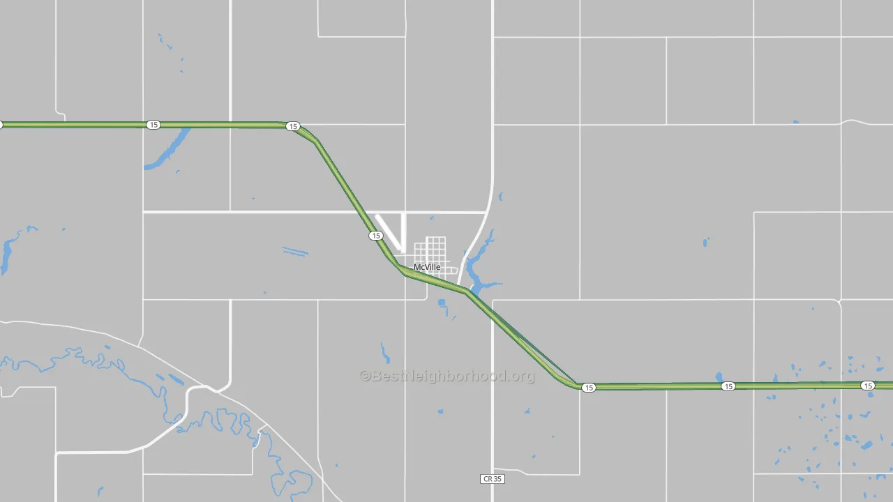 58254, ND Map of Noise Levels in 58254