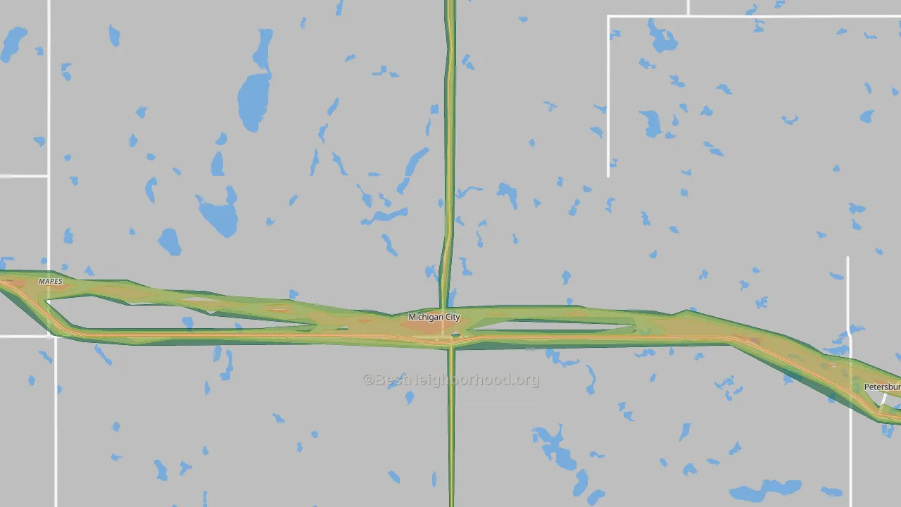 58259, ND Map of Noise Levels in 58259