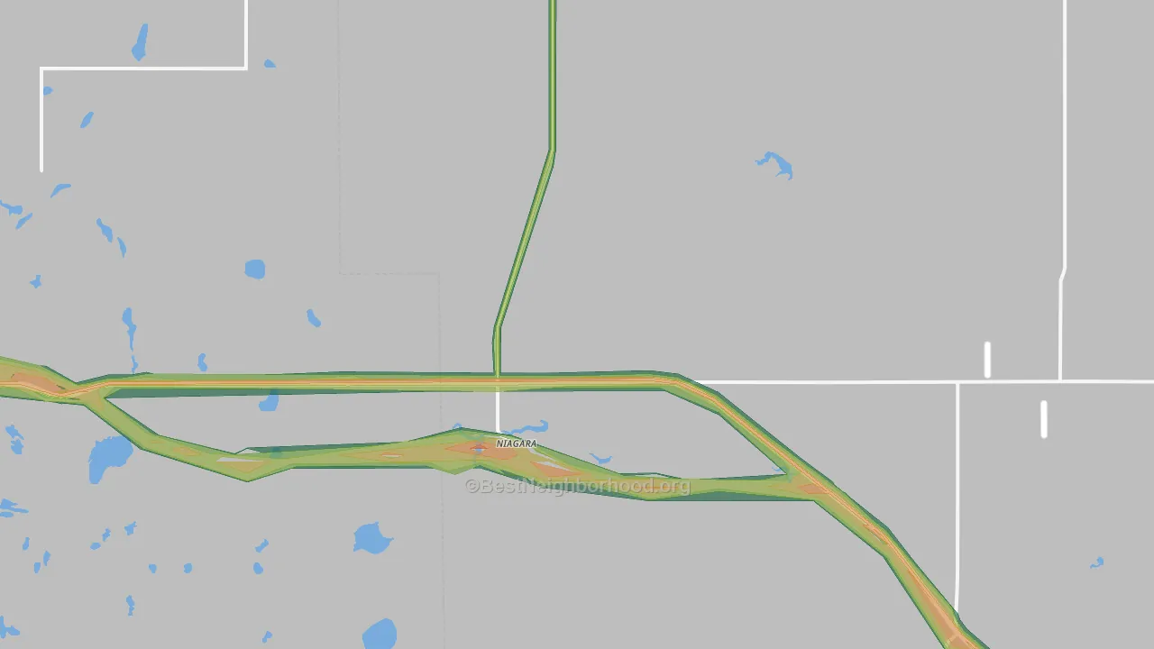 58266, ND Map of Noise Levels in 58266