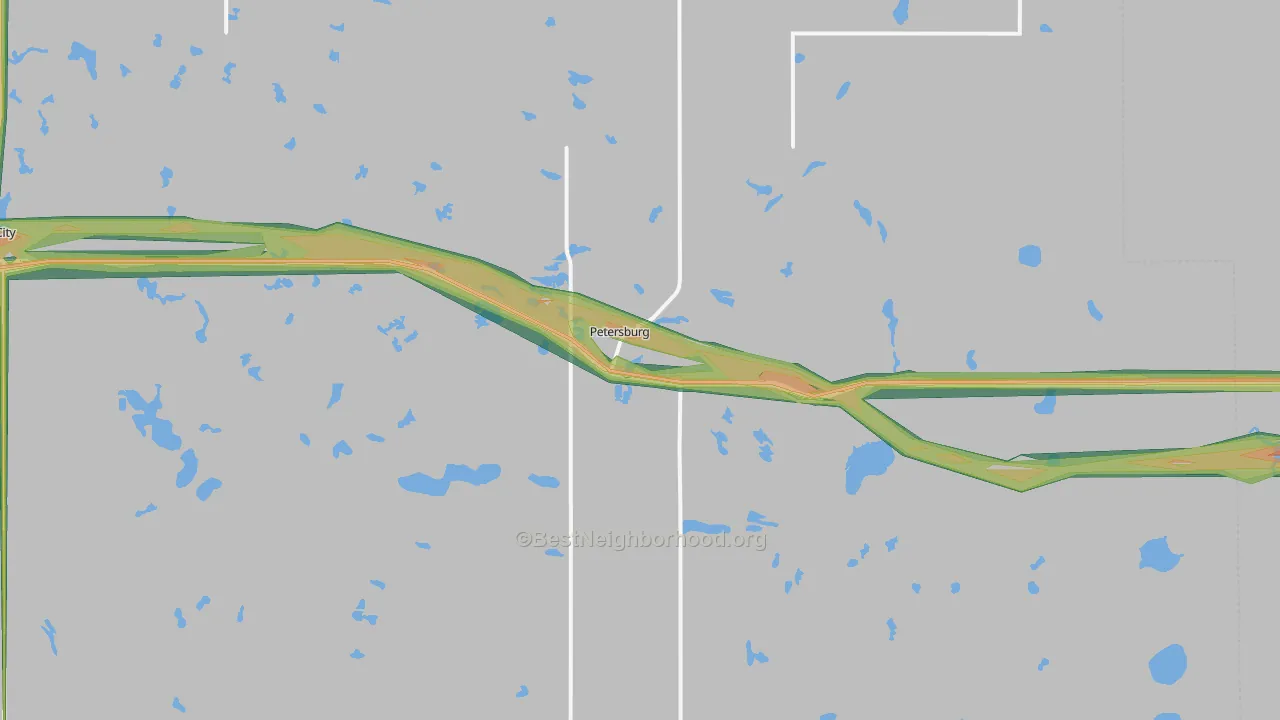 58272, ND Map of Noise Levels in 58272