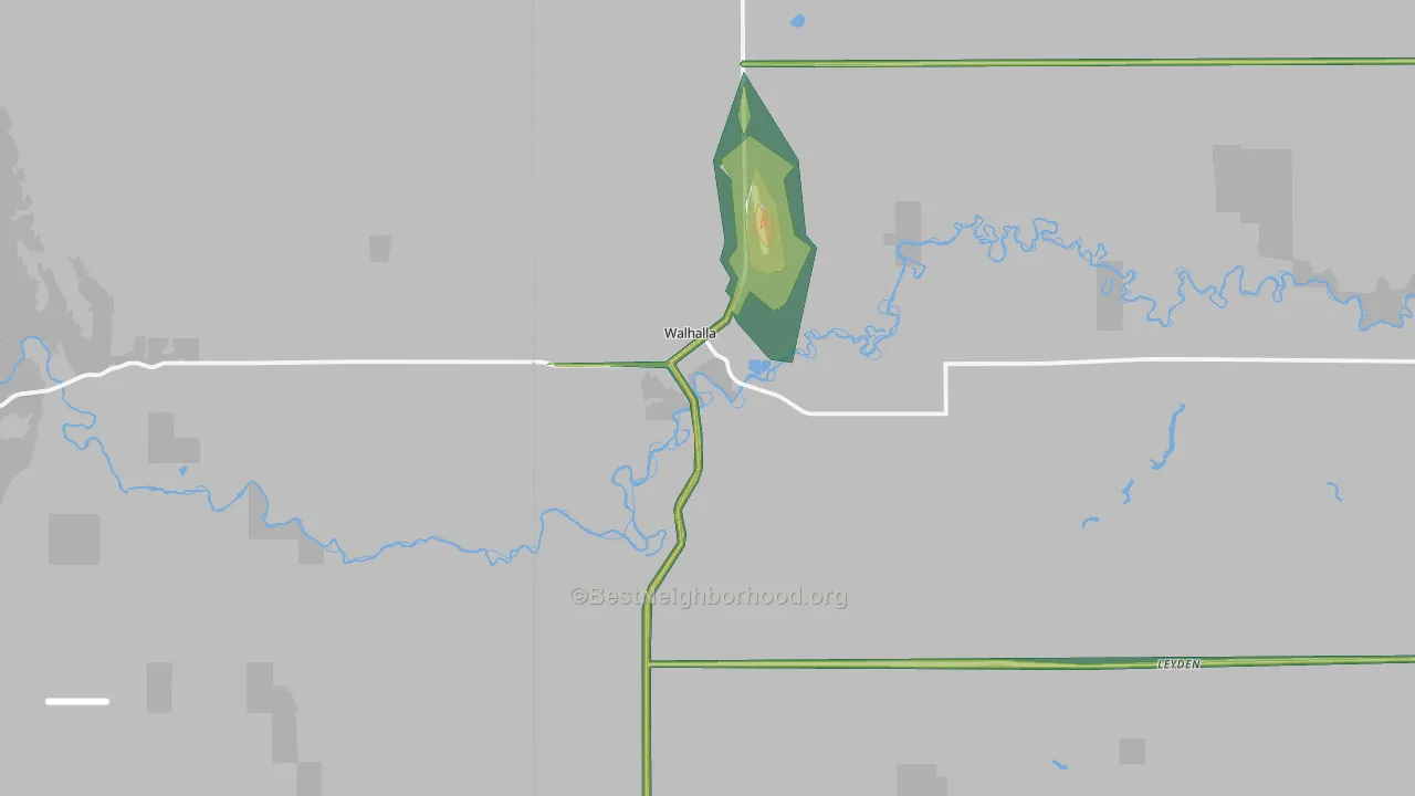 58282, ND Map of Noise Levels in 58282
