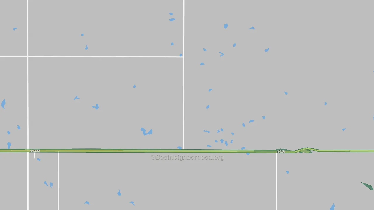 58311, ND Map of Noise Levels in 58311