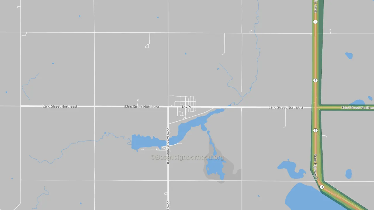 58313, ND Map of Noise Levels in 58313