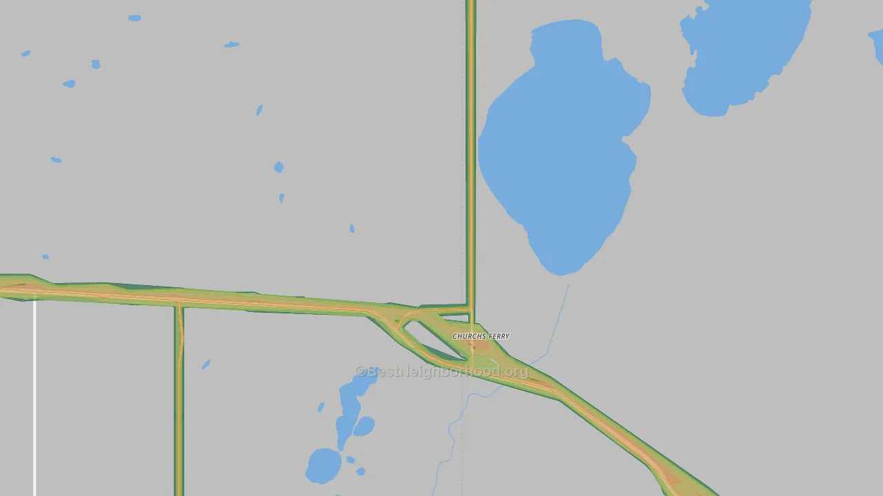 58325, ND Map of Noise Levels in 58325