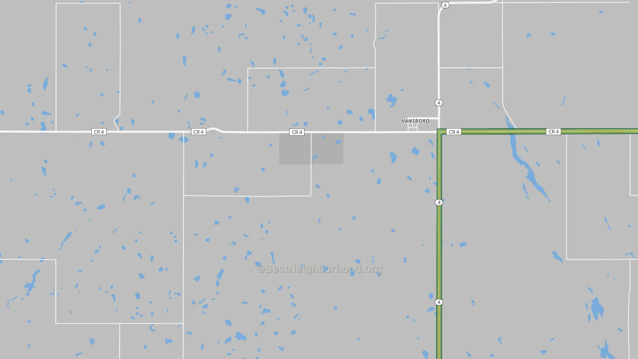 58339, ND Map of Noise Levels in 58339