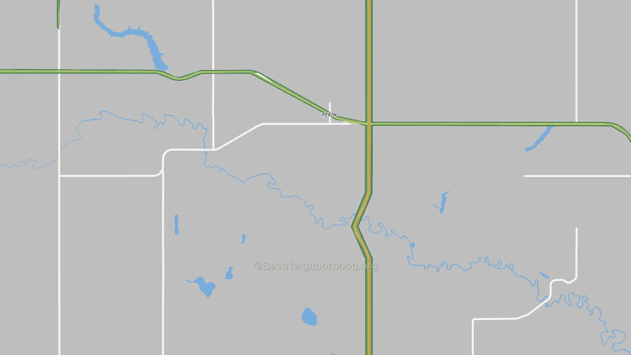 58361, ND Map of Noise Levels in 58361