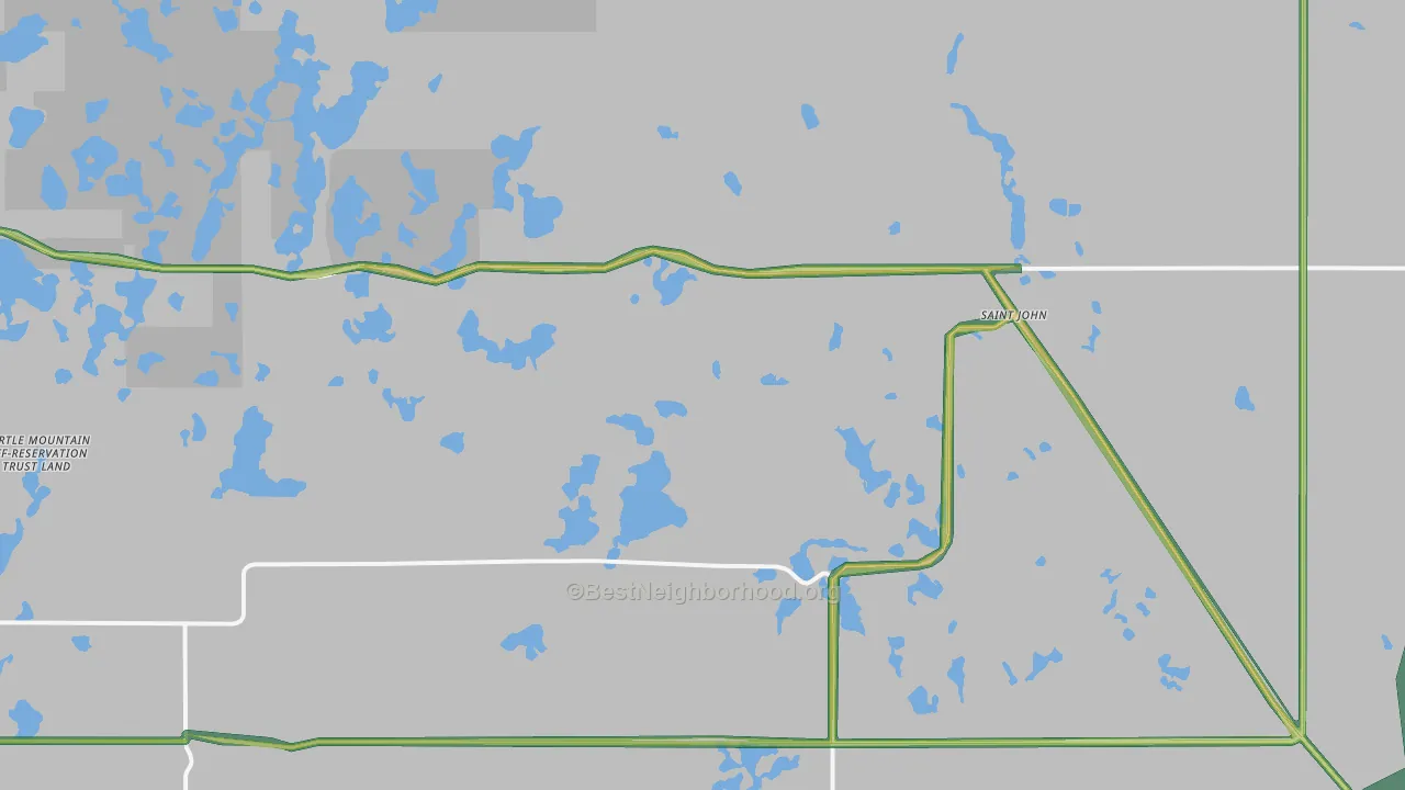 58369, ND Map of Noise Levels in 58369